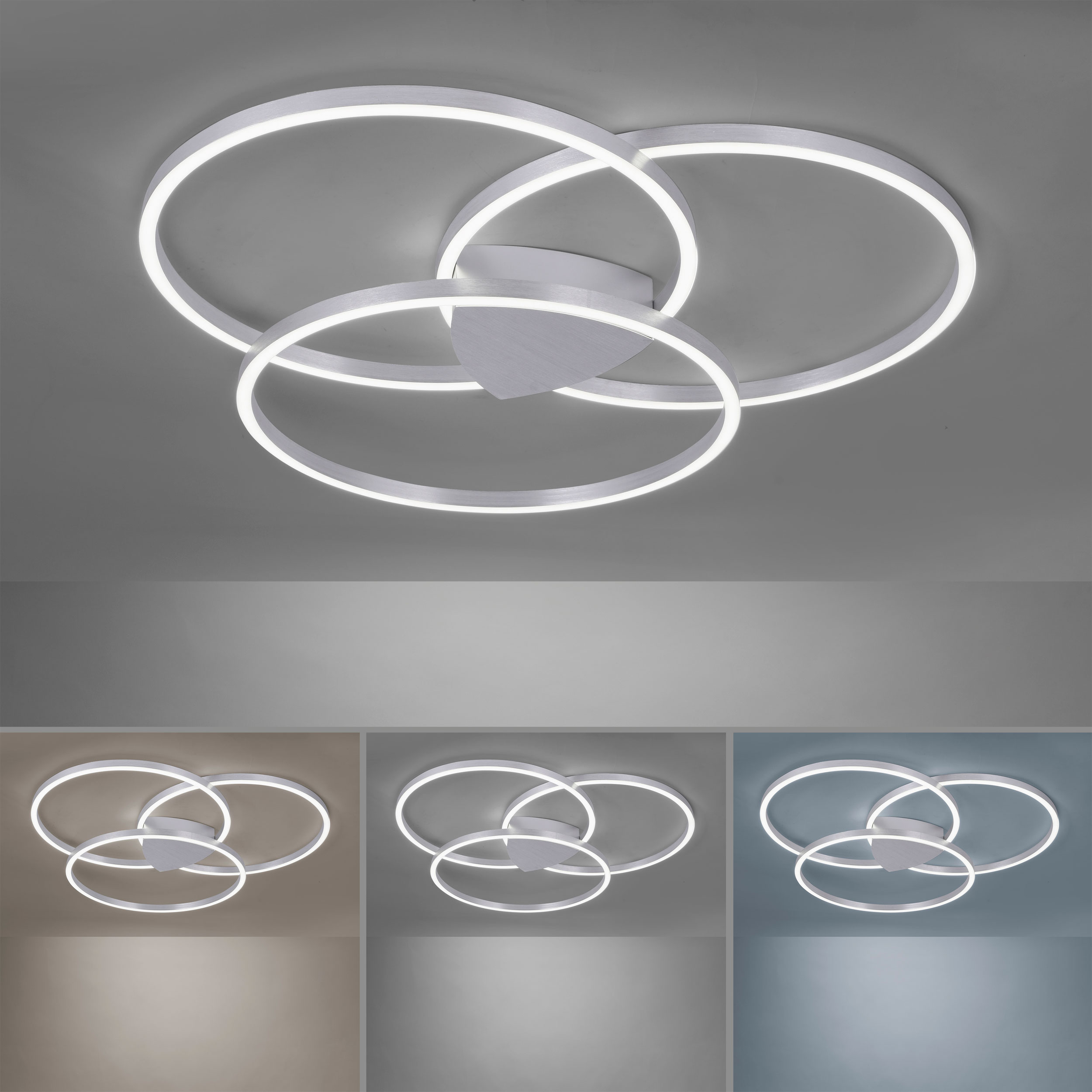 LED-Deckenleuchte 3flg image number null