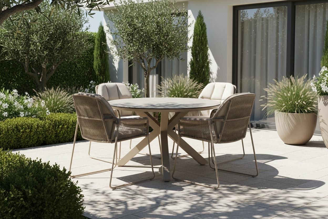 TIERRA OUTDOOR Orbital Dining Table Trespa image number 4