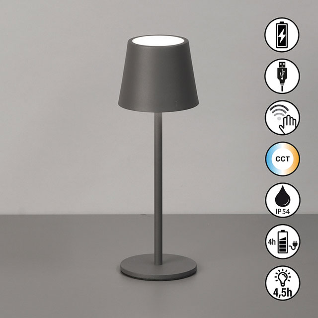 FH Lighting LED-Akku-Tischleuchte 1flg image number 2