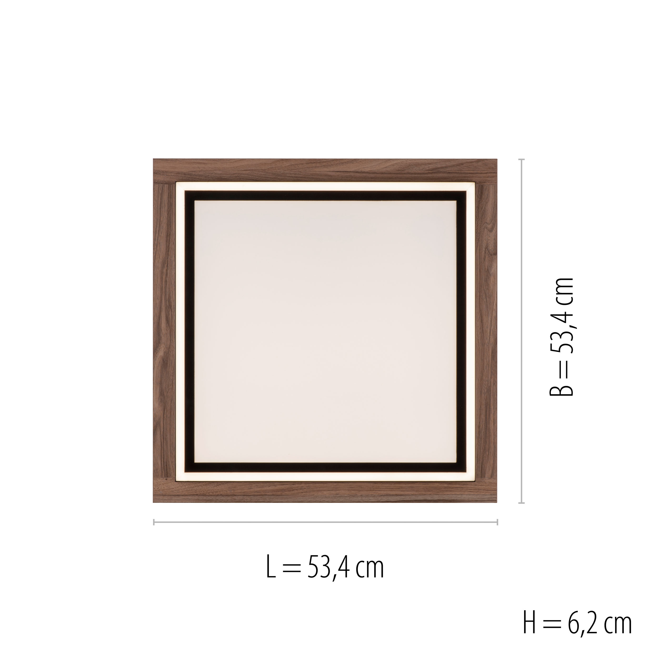 LED-Deckenleuchte 2flg image number null