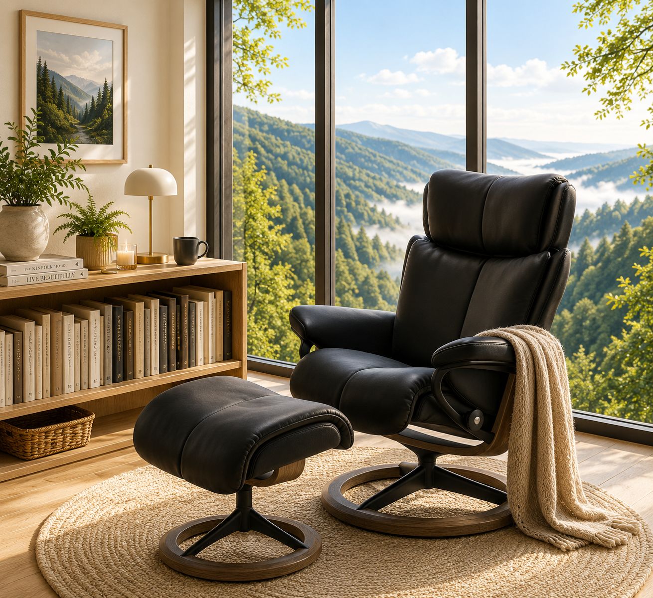 Stressless  Sessel mit Hocker image number 2