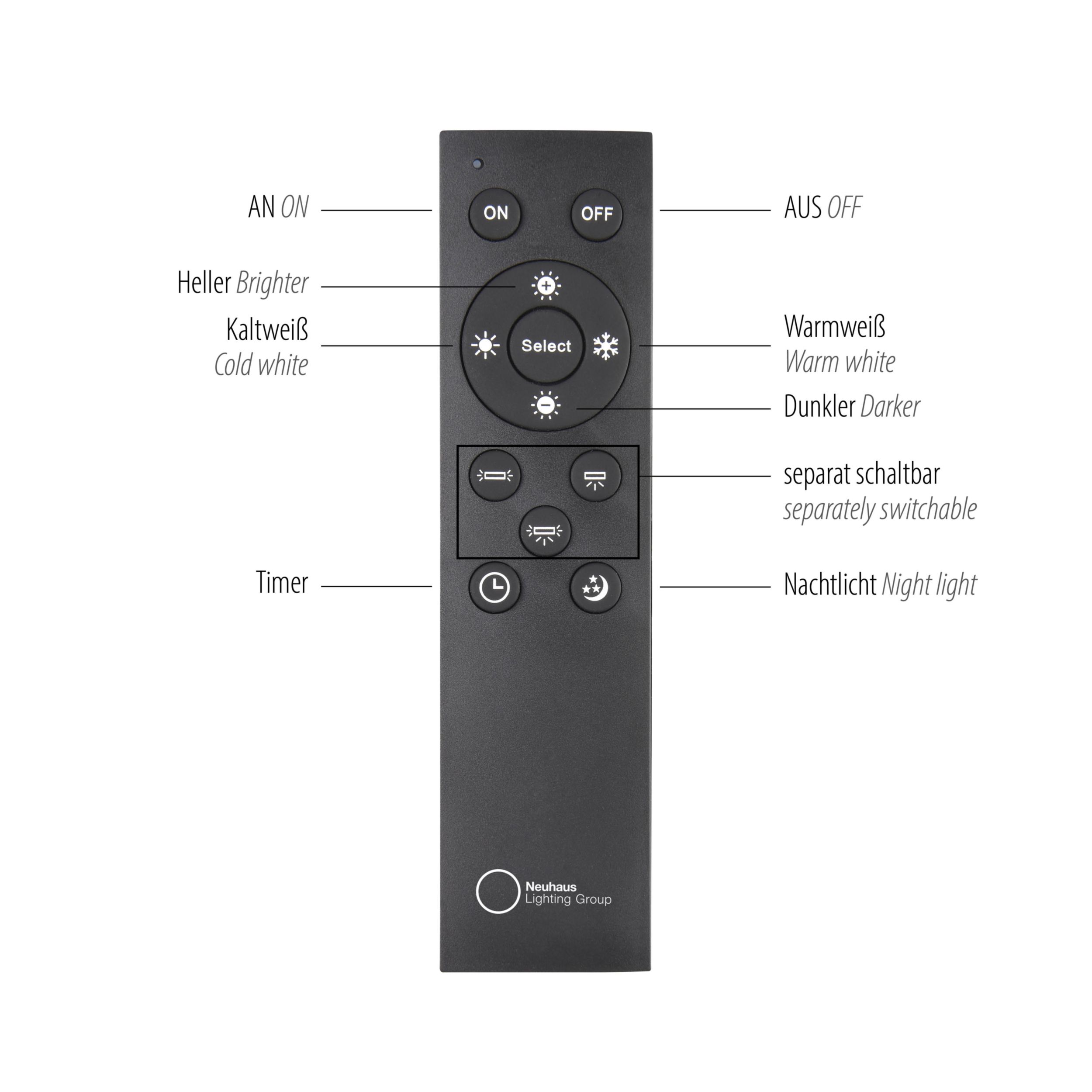 MONDO Mondo LED-Deckenleuchte 2flg image number 5