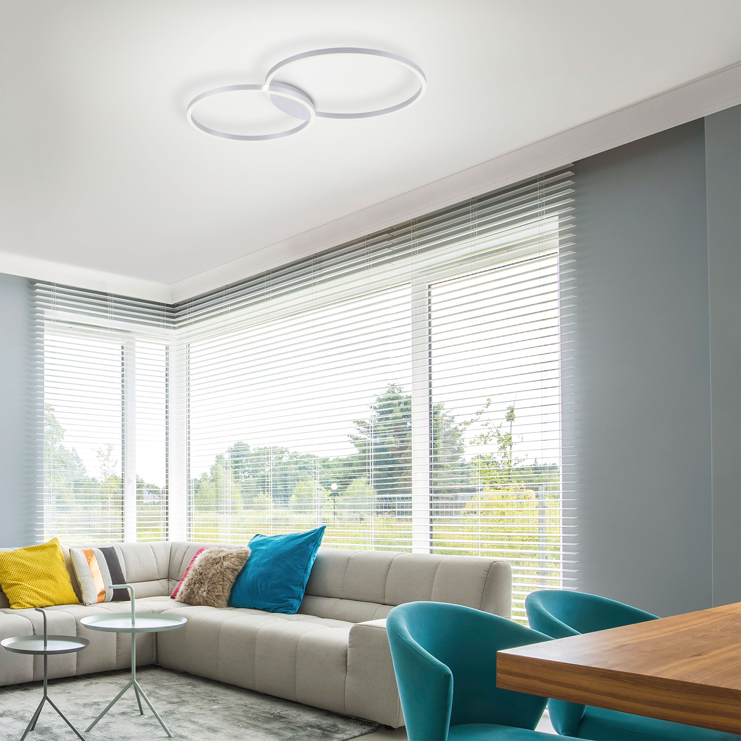 LED-Deckenleuchte 2flg image number null