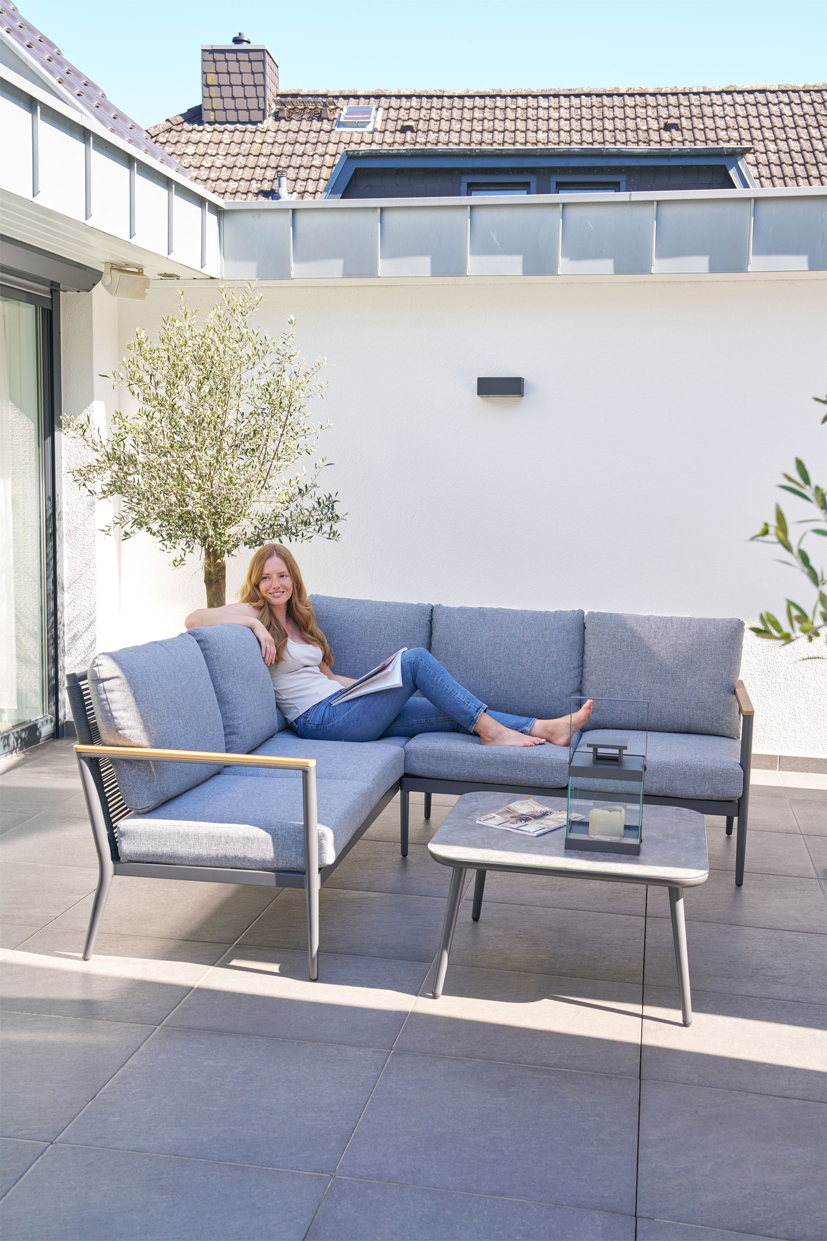 Gartenlounge Eckset 3-teilig image number null