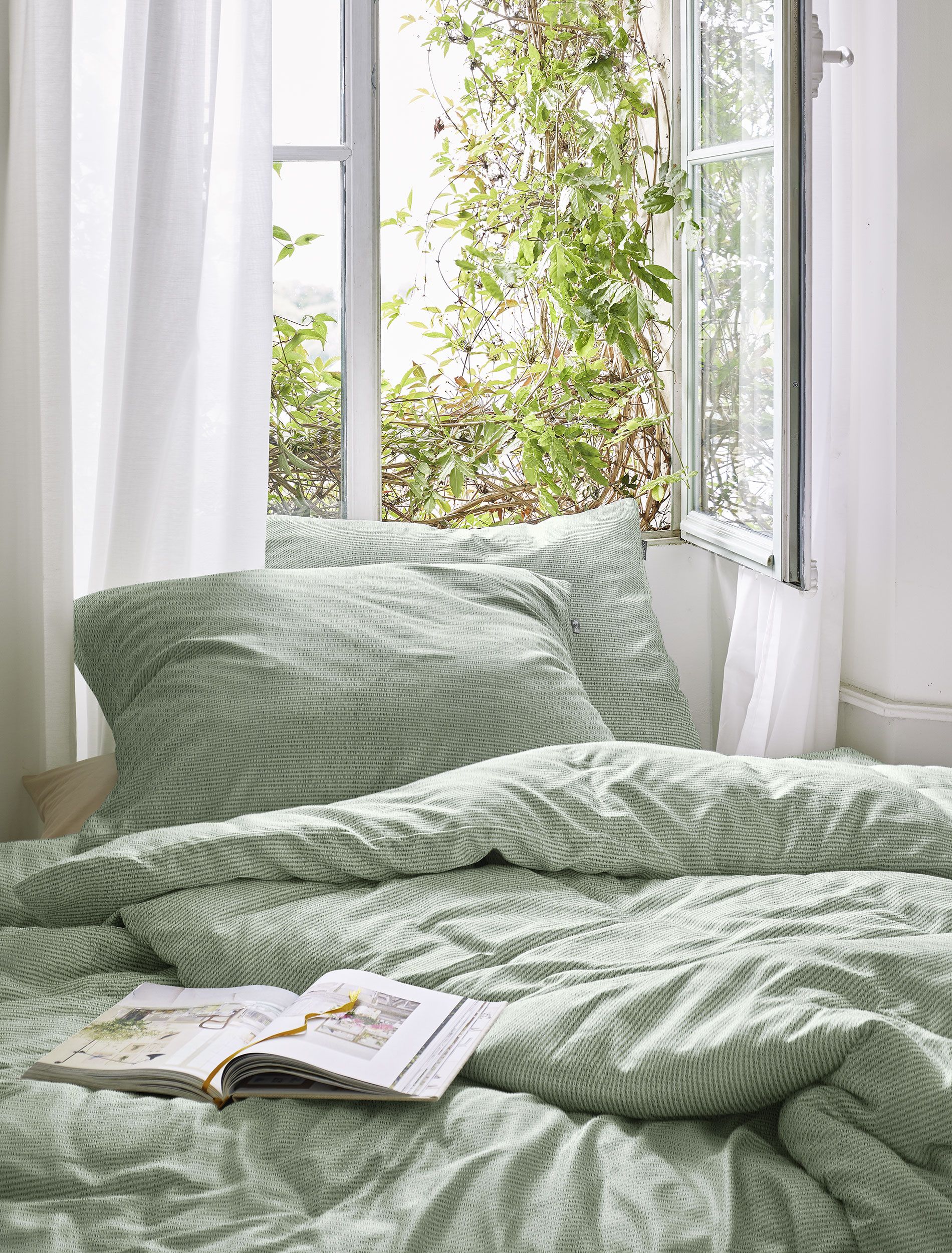 Irisette Seersucker-Bettw&auml;sche image number 2