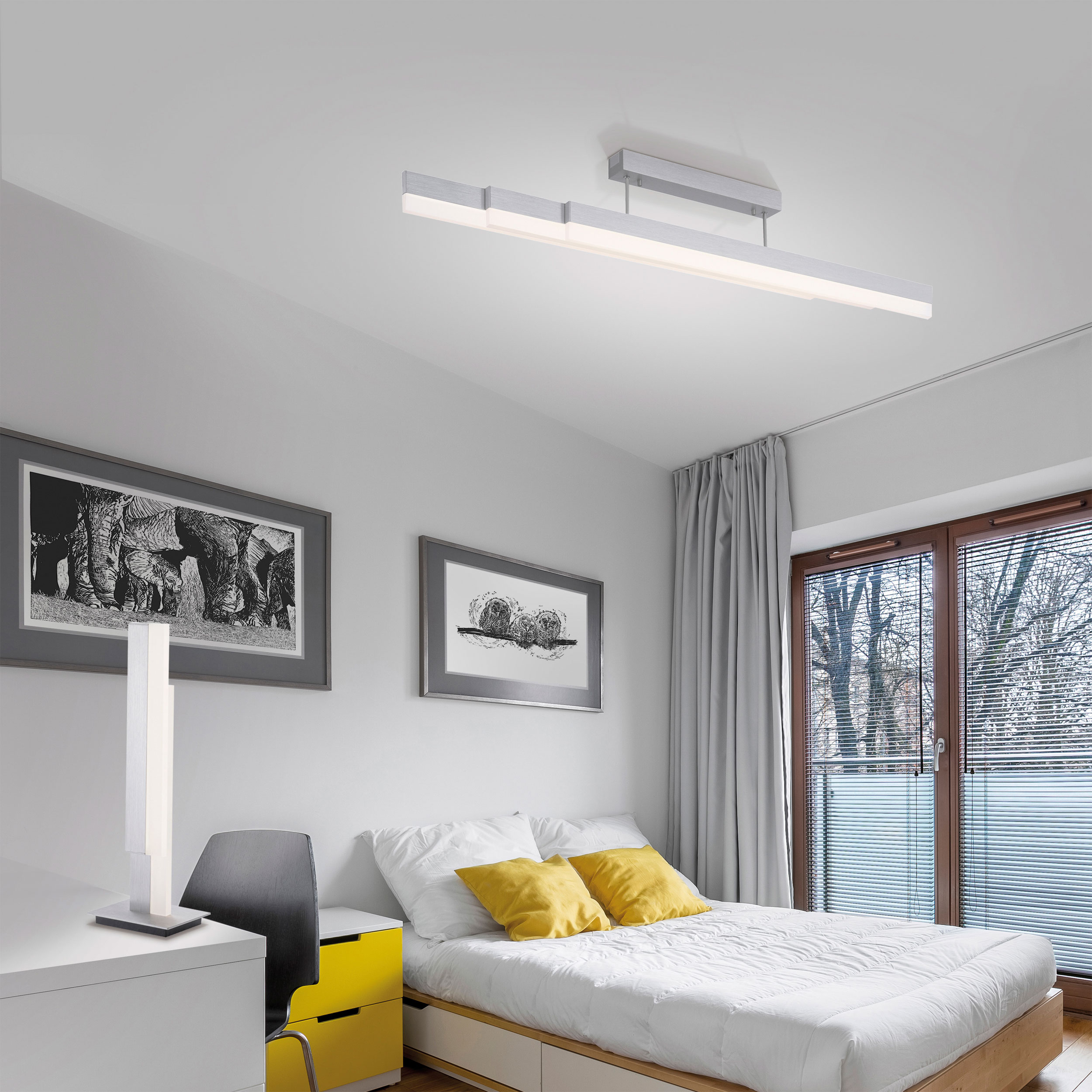 LED-Deckenleuchte 3flg image number null